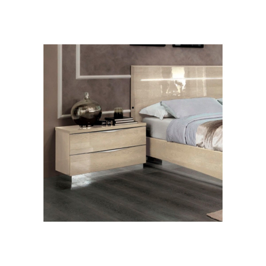 Camelgroup Platinum 2 Drawer Mini Night Table - Ivory