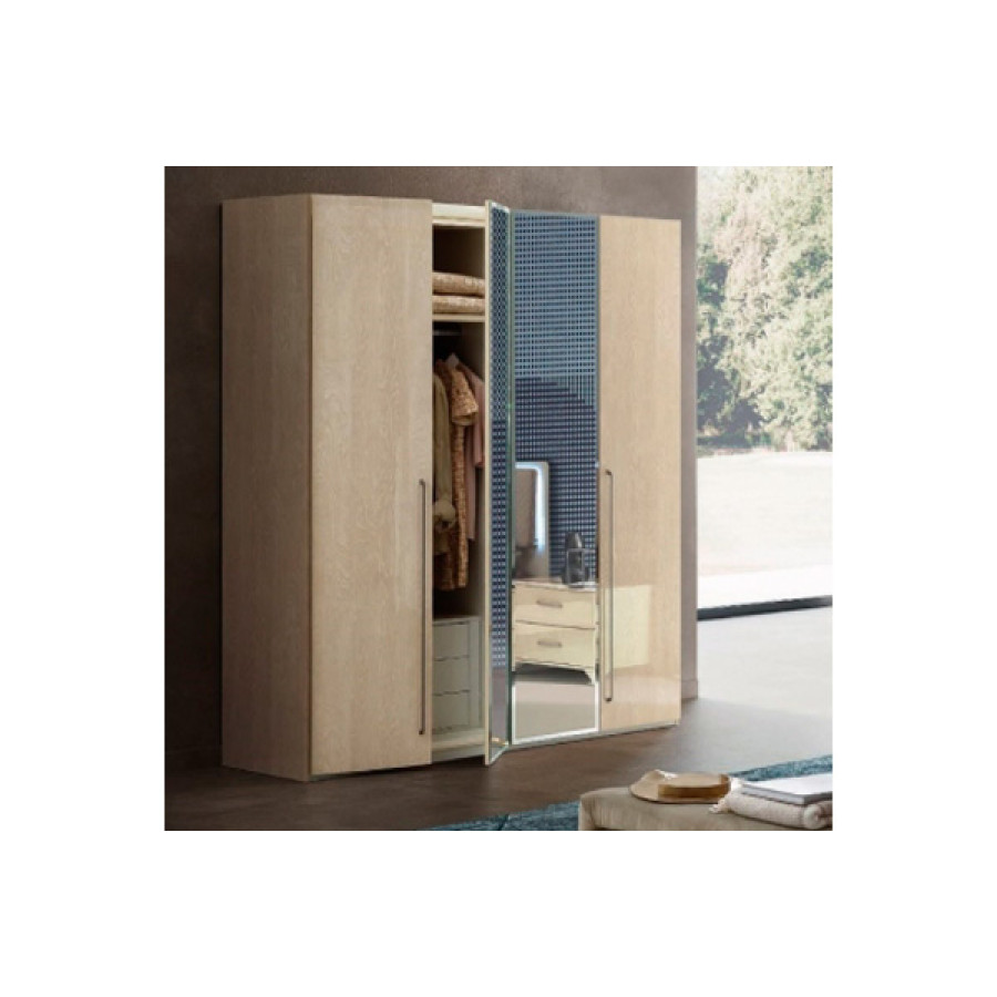 Camelgroup Maia Night 3-Door Wardrobe - Ivory