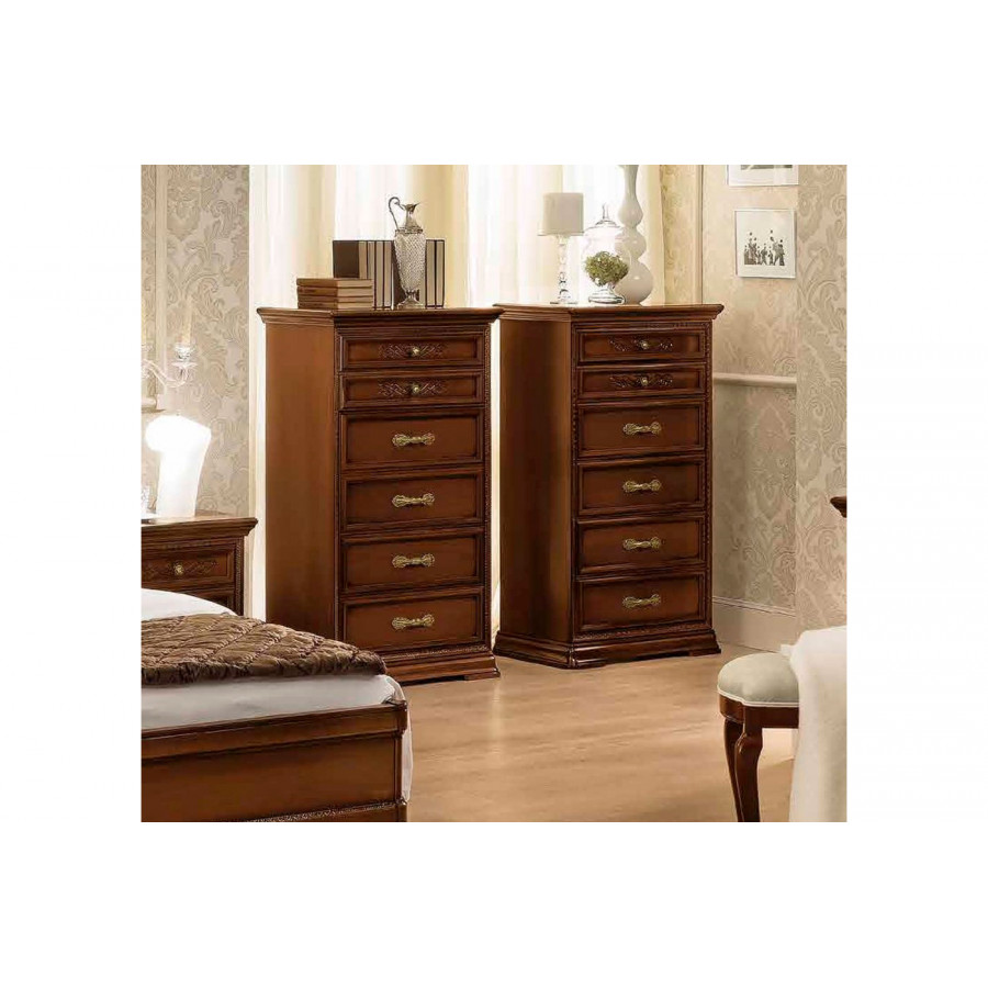 Camelgroup Torriani Night 6 Drawer Chest - Walnut