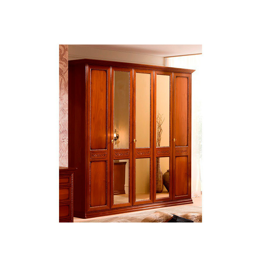 Camelgroup Torriani Night 5-Door Wardrobe - Walnut