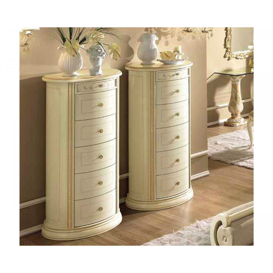 Camelgroup - Siena Night 7 Drawer Chest in Ivory