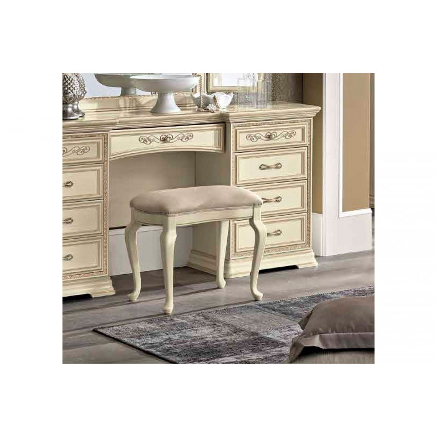 Camelgroup - Siena Night ECO Pouf in Ivory, Eco-Leather