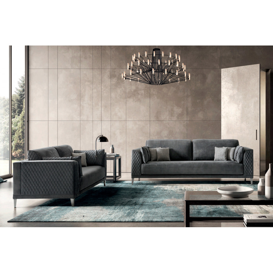 Camelgroup Mood Straight Sofa - Gray, Large