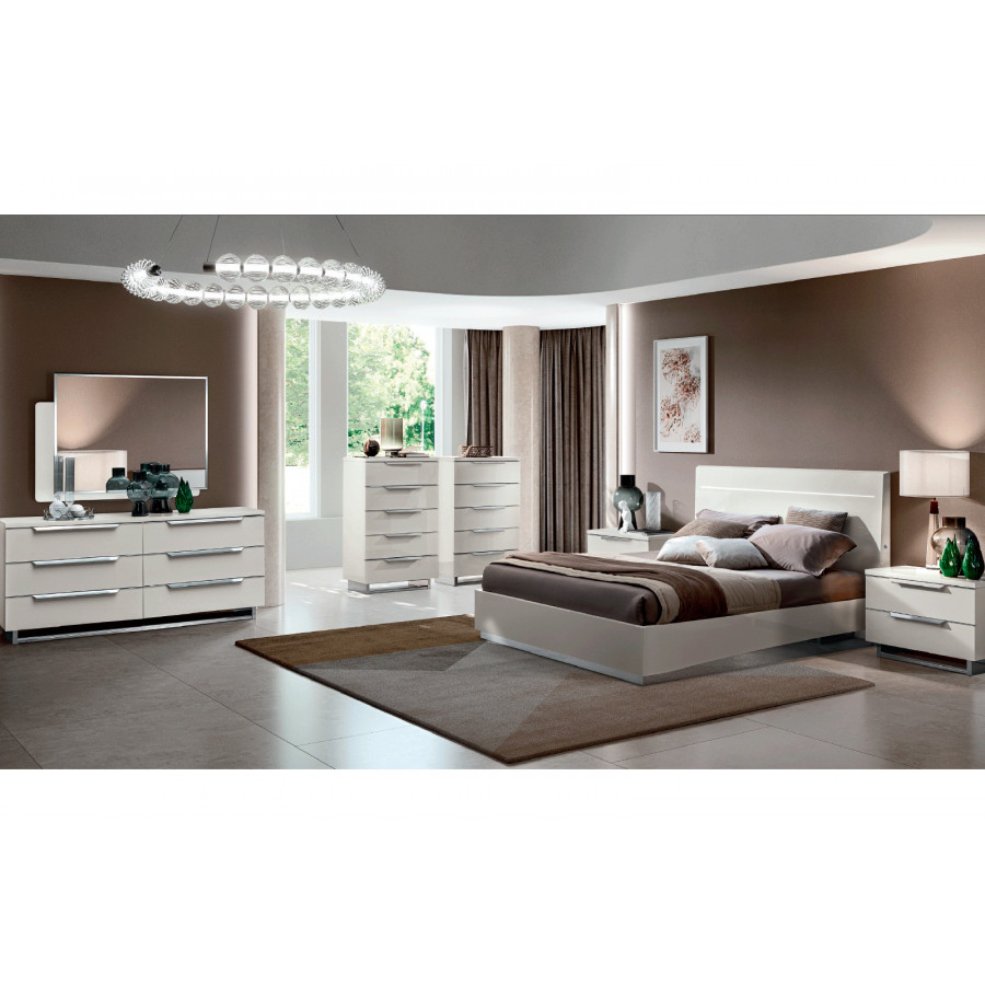 Camelgroup Kimera Queen Size Bed with Storage - White