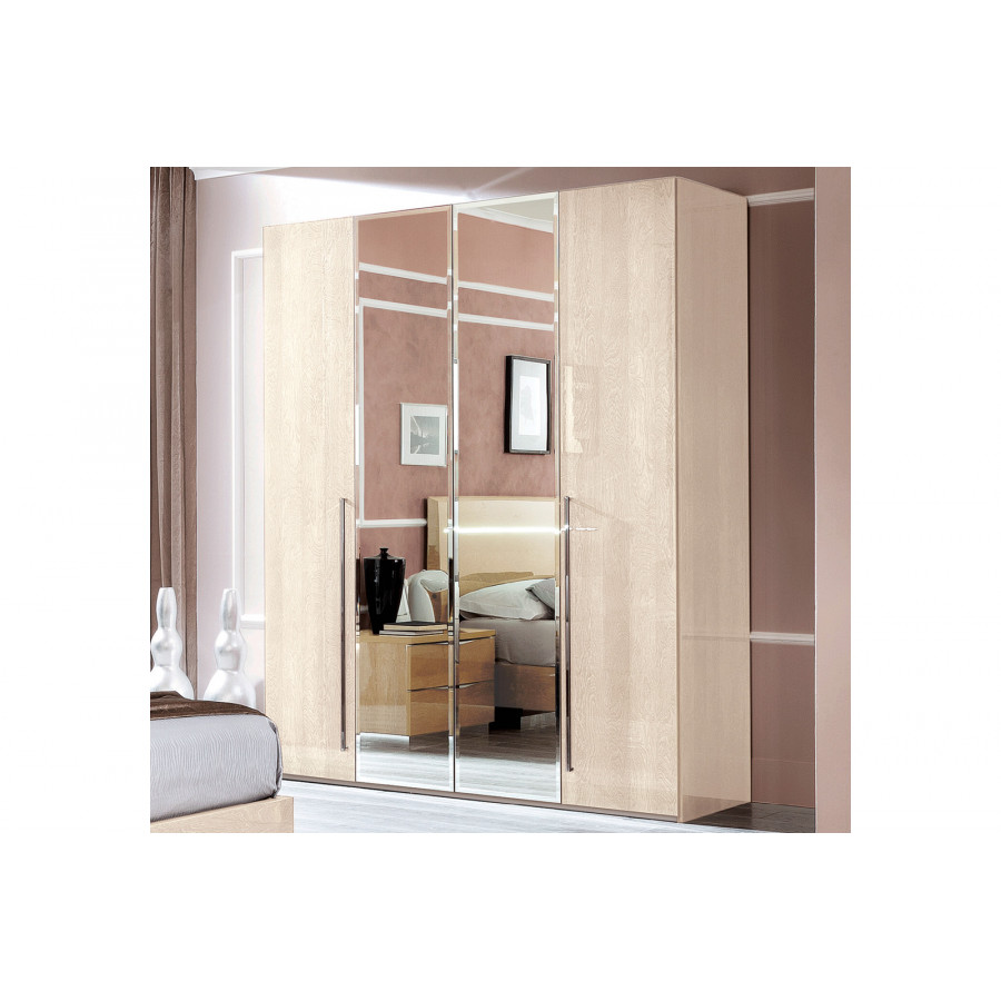 Camelgroup Maia 4-Door Wardrobe - Ivory