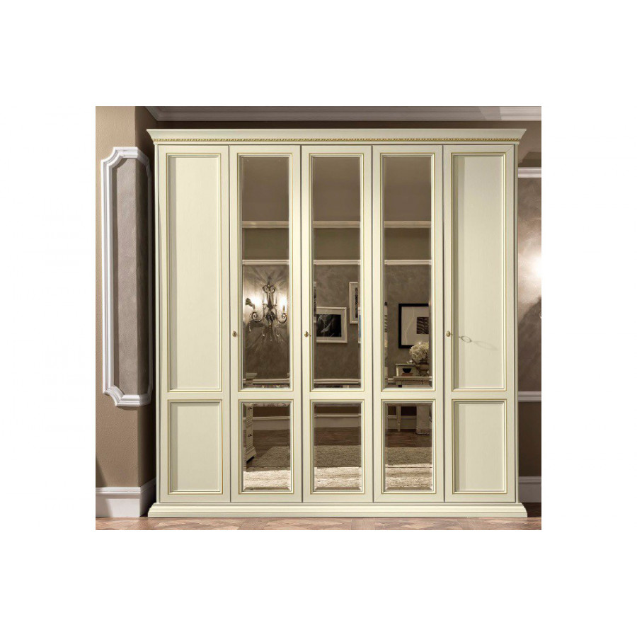 Camelgroup Treviso Night 5-Door Wardrobe - White Ash