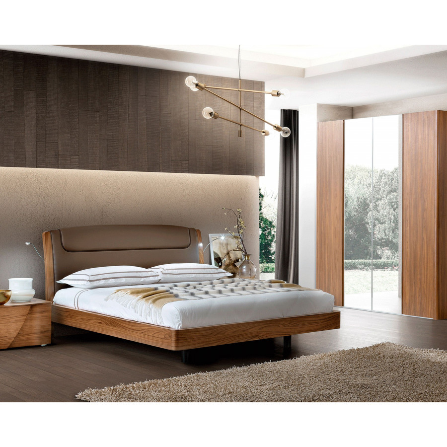 Camelgroup - Luna Queen Size Bedroom Set in Walnut