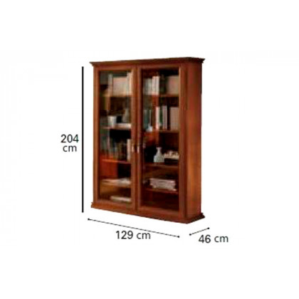 Camelgroup - Nostalgia Day 2-Door Bookcase in Walnut