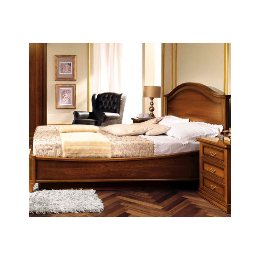 Camelgroup Gendarme Euro King Size Bed with Ring - Walnut