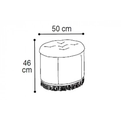Camelgroup - Nostalgia Night Round Pouf
