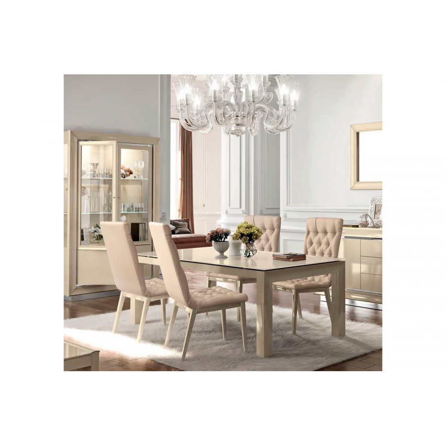 Camelgroup - La Star Day Dining Table with 2 Extensions in Ivory