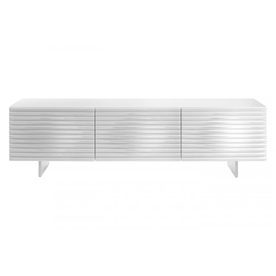 Casabianca - Moon Entertainment Center with Storage in White, MDF