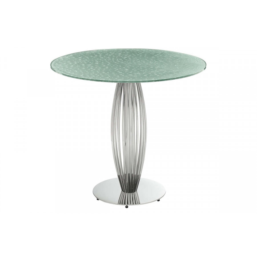 Casabianca Tasso 39 Counter Table - Silver, Stainless Steel