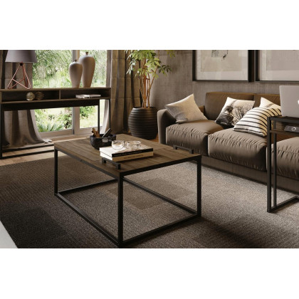 Casabianca Noa Coffee Table with Storage - Dark Oak, Chipboard