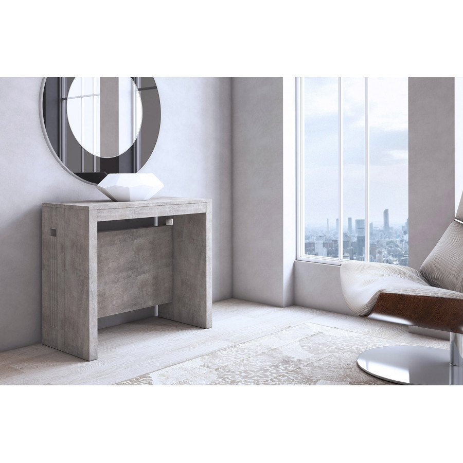 Casabianca Elasto Console Table - Light Gray, MDF
