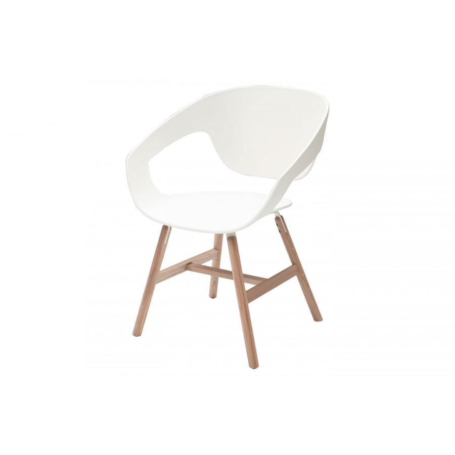 Casamania Vad Wood Polypropylene Chair - White
