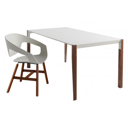 Casamania Vad Wood Polypropylene Chair - White