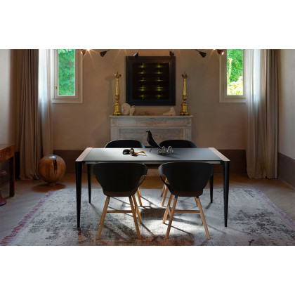 Casamania Vad Wood Polypropylene Chair - Black