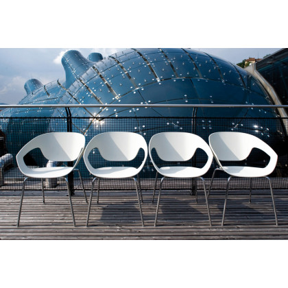 Casamania Vad Stackable Polypropylene Chair - Beige
