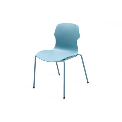 Casamania Stereo Stackable Polypropylene Chair with Chrome Legs - Beige