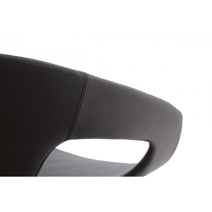 Casamania Vad Wood Upholstered Chair - Faux Leather