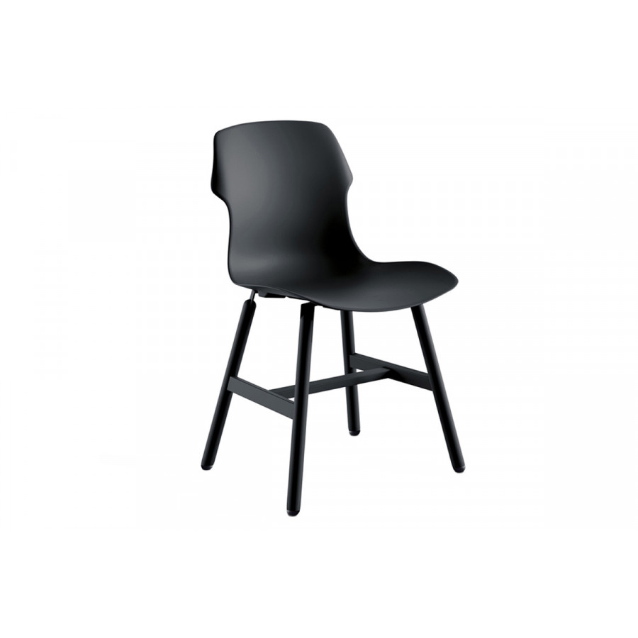 Casamania Stereo Metal Polypropylene Chair - Black