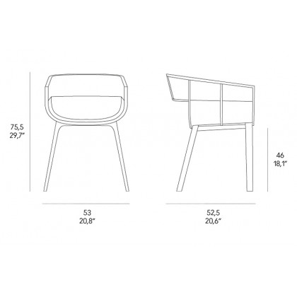 Casamania Maritime Wooden Dining Chair - Black
