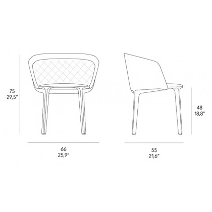 Casamania Lepel Armchair Quilted - Leather Major