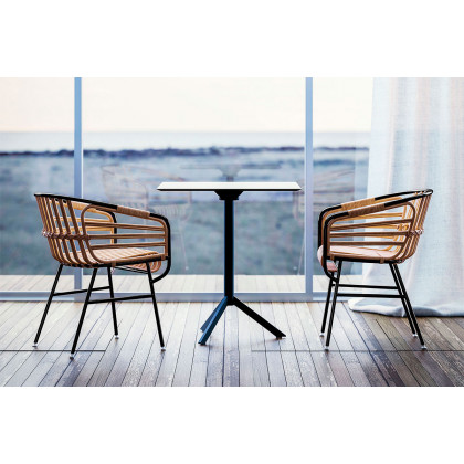 Casamania Raphia Rattan Chair - Black
