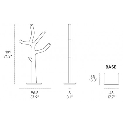 Casamania Alberto Tree Shaped Coatstand - Beige
