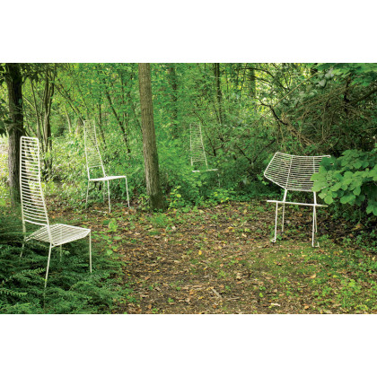 Casamania Alieno High Outdoor Chair with High Backrest - White