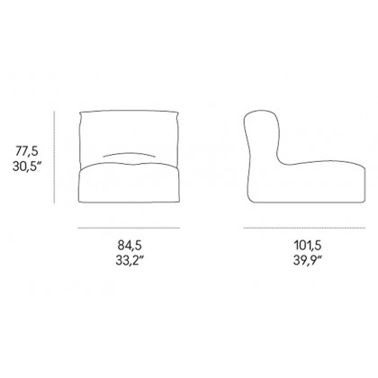 Casamania Morfino & Morfino Lounge - Fabric Superior