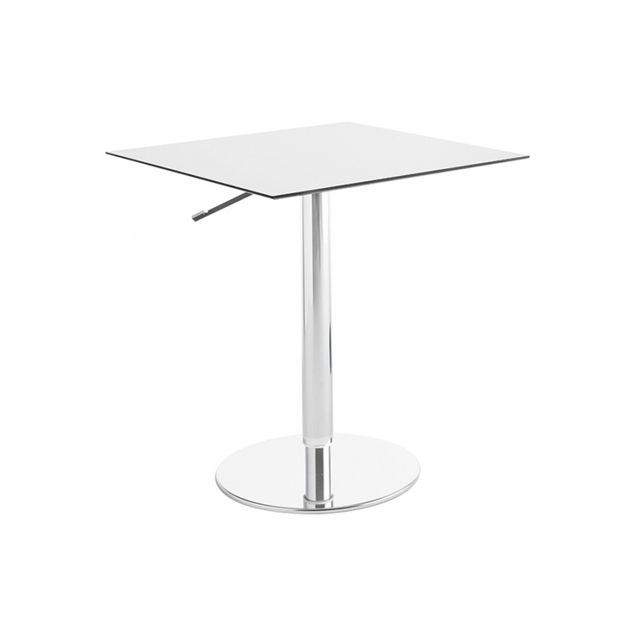 Casamania T2 Bistrot Square Cafe Bar Table - Black HPL Top and Steel Structure