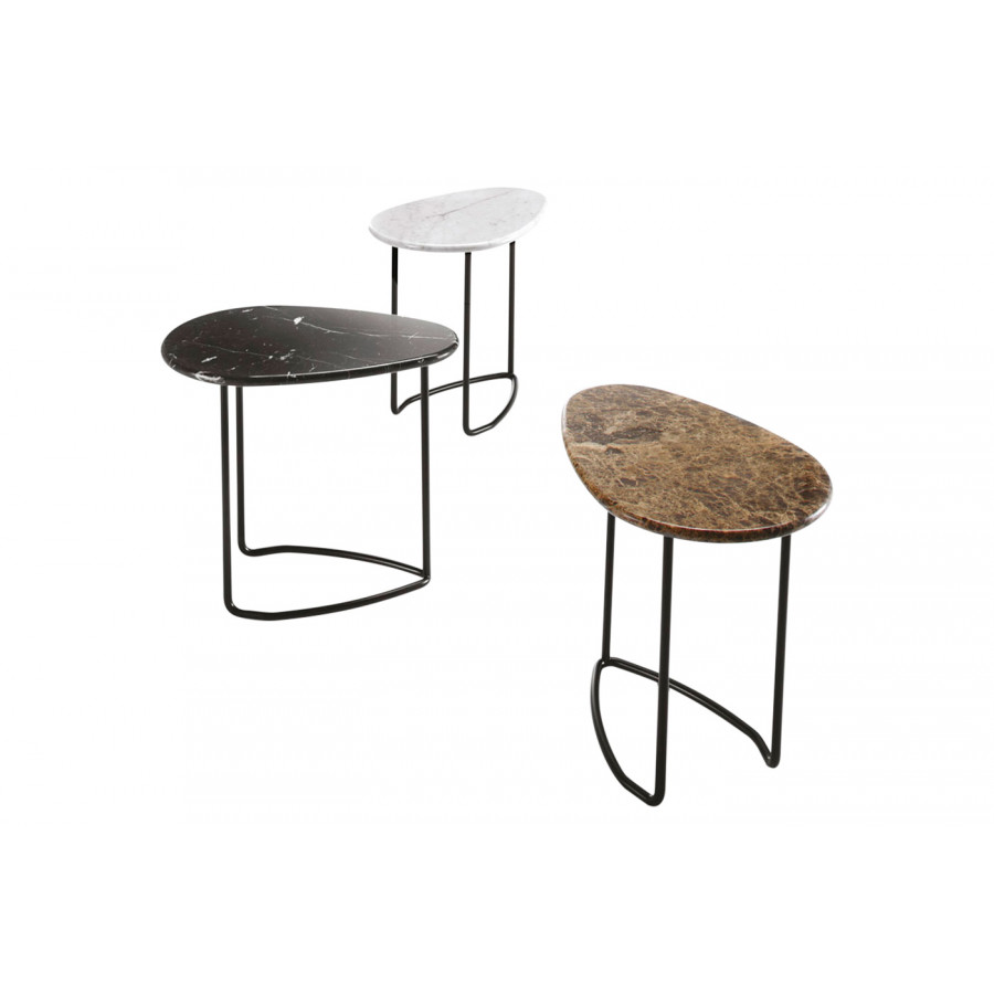 Casamania Lily Alto Marble Side Table - Carrara