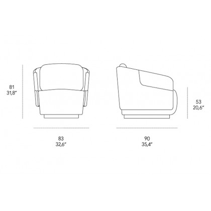 Casamania Worn Armchair - Faux Leather