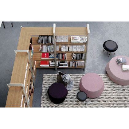 Casamania Medium Giro Pouf - Fabric Top