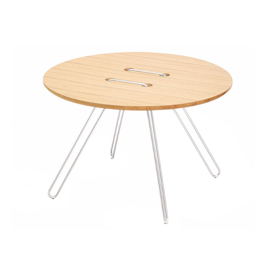 Casamania Twine 12.9" Round Coffee Table - Oak