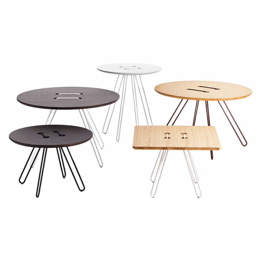 Casamania Twine 20.8" Square Side Table - Walnut