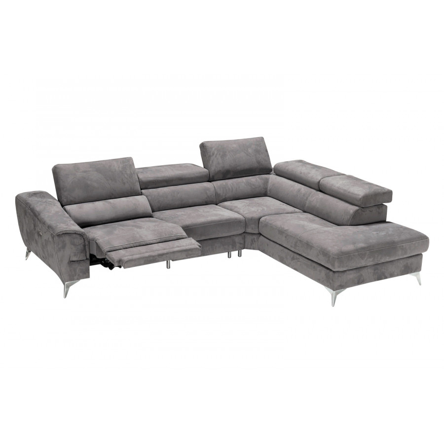 Castello - Perseo Right Facing Sectional with Recliner in Fabric