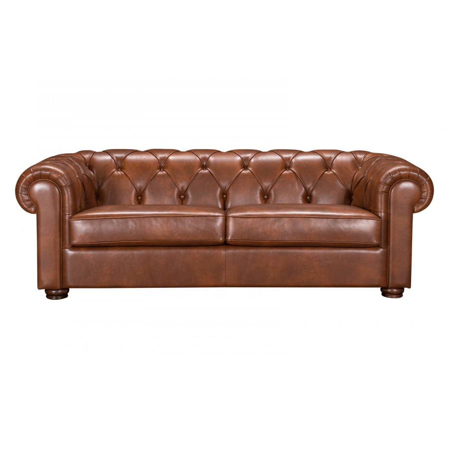 Castello - Perugia Stationary Sofa in Full Top Grain Leather