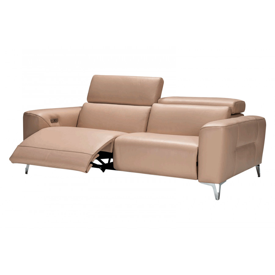 Castello - Alba Loveseat with Electric Recliner in Full Top Grain Leather