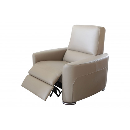 Castello - Teramo Armchair with Electric Recliner in Full Top Grain Leather