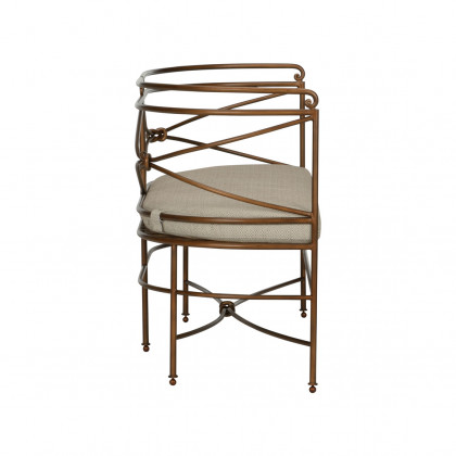 Chelsea House Knotted Bench - Silver