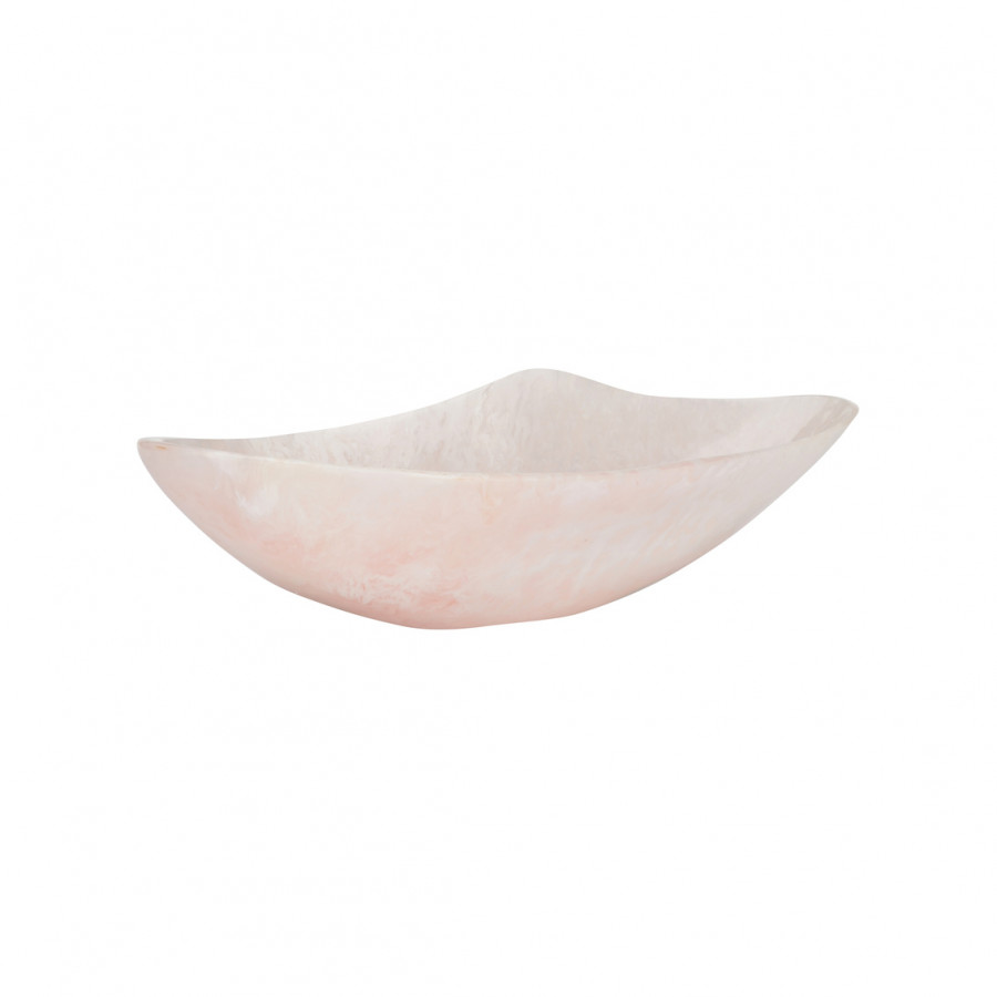 Chelsea House Bucolic Oval Bowl - Pink/Cream, Medium