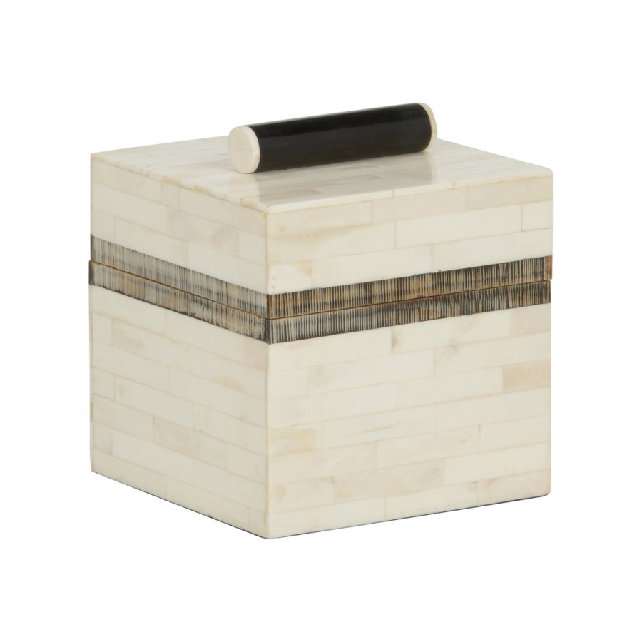 Chelsea House - Lila Jewelry Box in Natural Black/White
