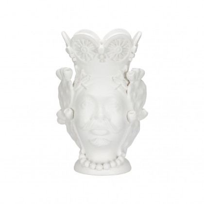 Chelsea House - Omar Male Head in Matte White