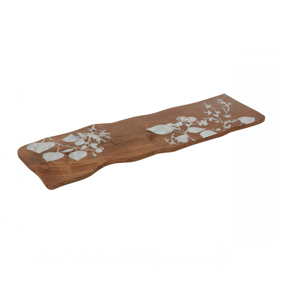 Chelsea House - Mother of Pearl Eucalyptus Bath Board in Brown/Natural White