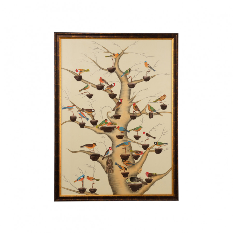 Chelsea House - The Aviary in Antique Gold/Brown Frame