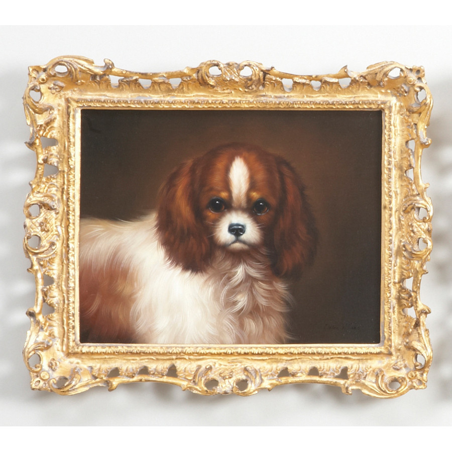 Chelsea House - King Charles Spaniel in Gold Frame