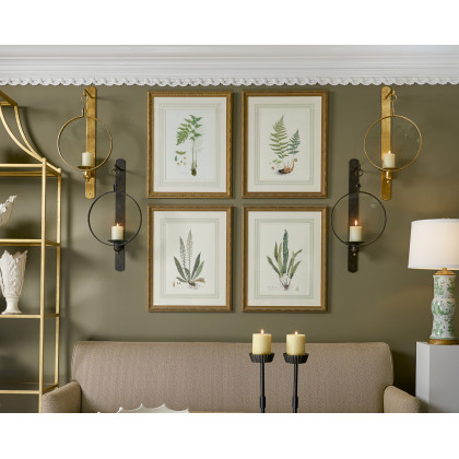 Chelsea House - Curtis Ferns IV With French Mat in Gold Frame
